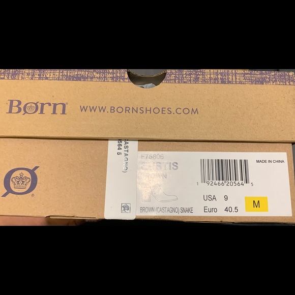 🆕👡 Born Eustis Brown Snakeskin NIB - Picture 6 of 6